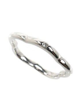 Chanel 18k White Gold Camellia Diamond Ring